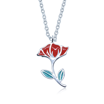 Lightly Flower Silver Necklace SPE-3366 (CO5+CO15)